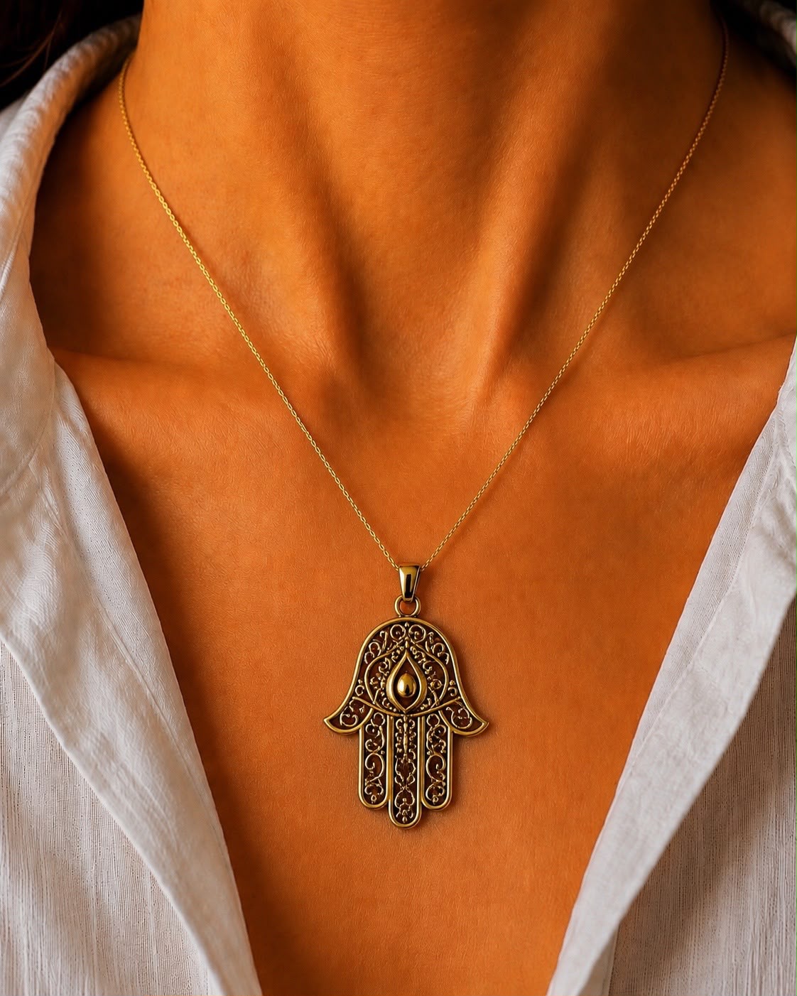 Vajra Mandala Gold Pendant Necklace