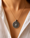 Vajra Mandala Gold Pendant Necklace