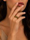 SKULL BRASS RING