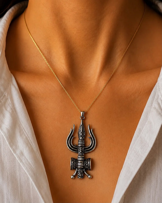 Vajra Mandala Gold Pendant Necklace