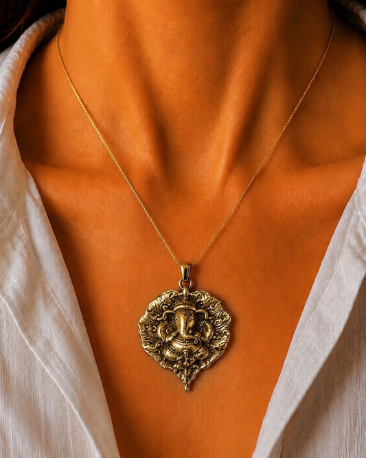 Vajra Mandala Gold Pendant Necklace